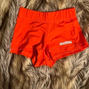 Orange shorts from Hooters